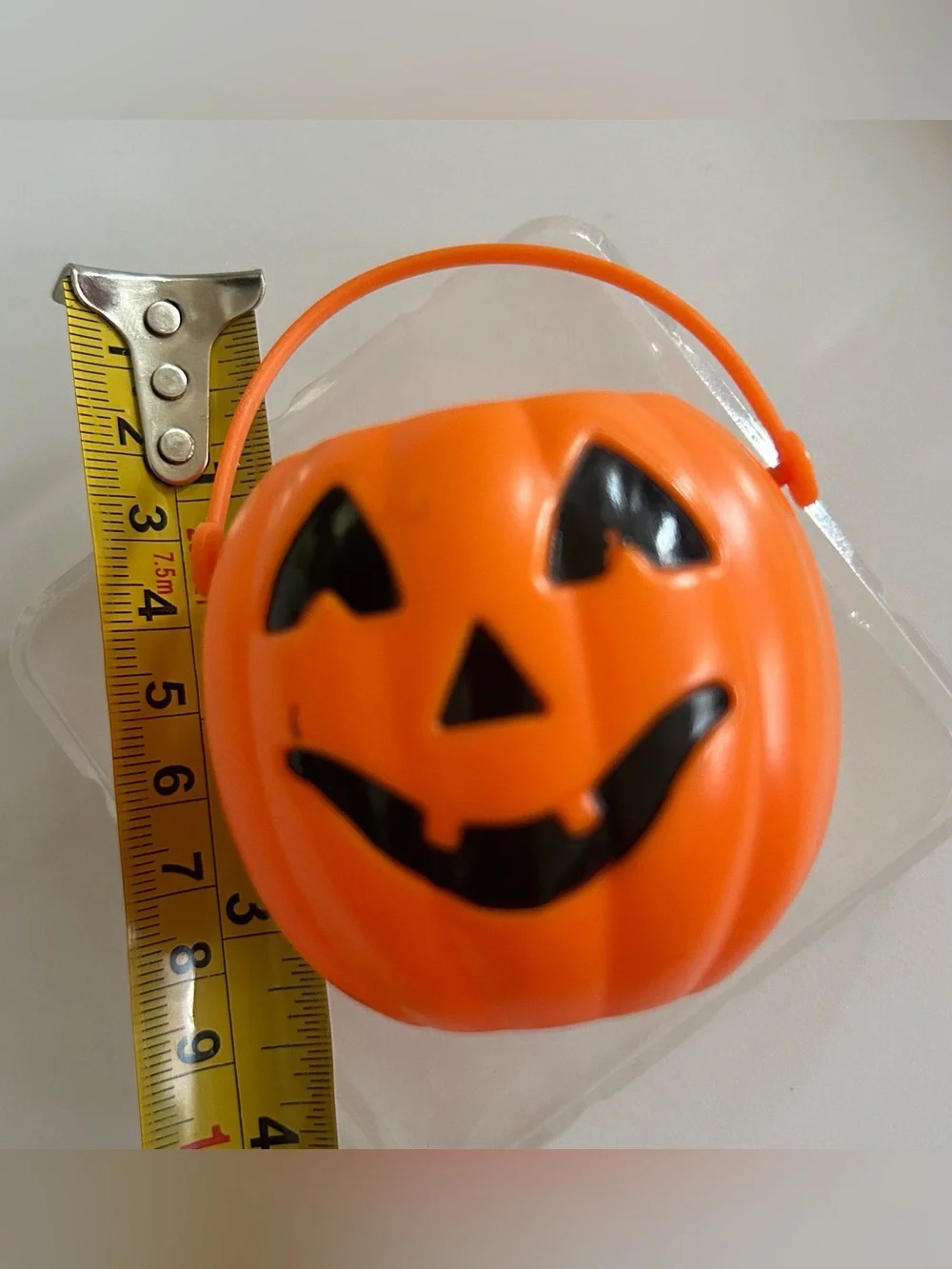 Mini Jack-O-Lantern Pumpkin Bucket for 18 inch Dolls